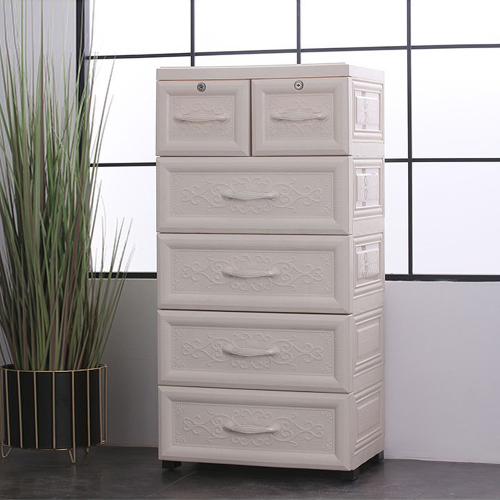6 Drawer Dresser Storage Organizer Chest of Tower Bedrooms Living Rooms Closet