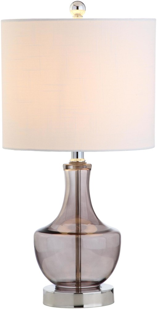 Jonathan Y Colette 20-inch LED Vase Lamp Smoked Glass