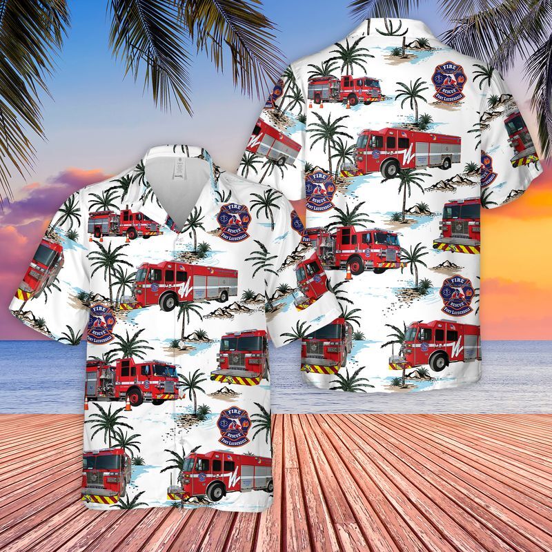 Fort Lauderdale Fire Rescue Hawaiian Shirt