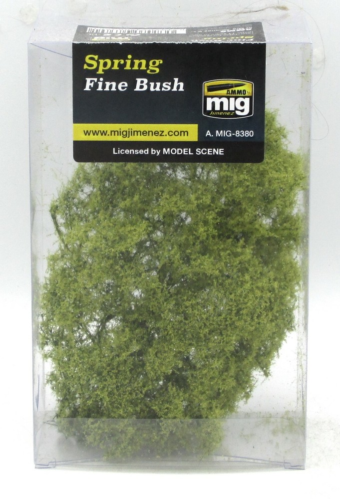 AMMO AMIG-8380 Spring Fine Bush (Vegetation) Bright Green Foliage Plants Shrubs