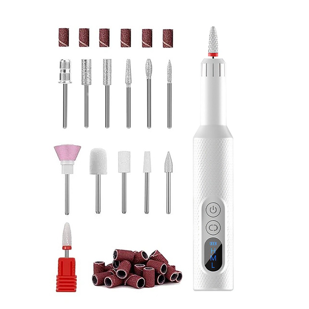 Portable Rechargeable Electric Nail Drill Manicure Pedicure Machine Nail File