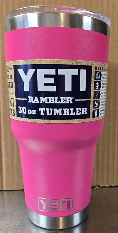YETI Rambler 30oz Stainless Steel Vacuum Insulated Tumbler in Hot Pink #7