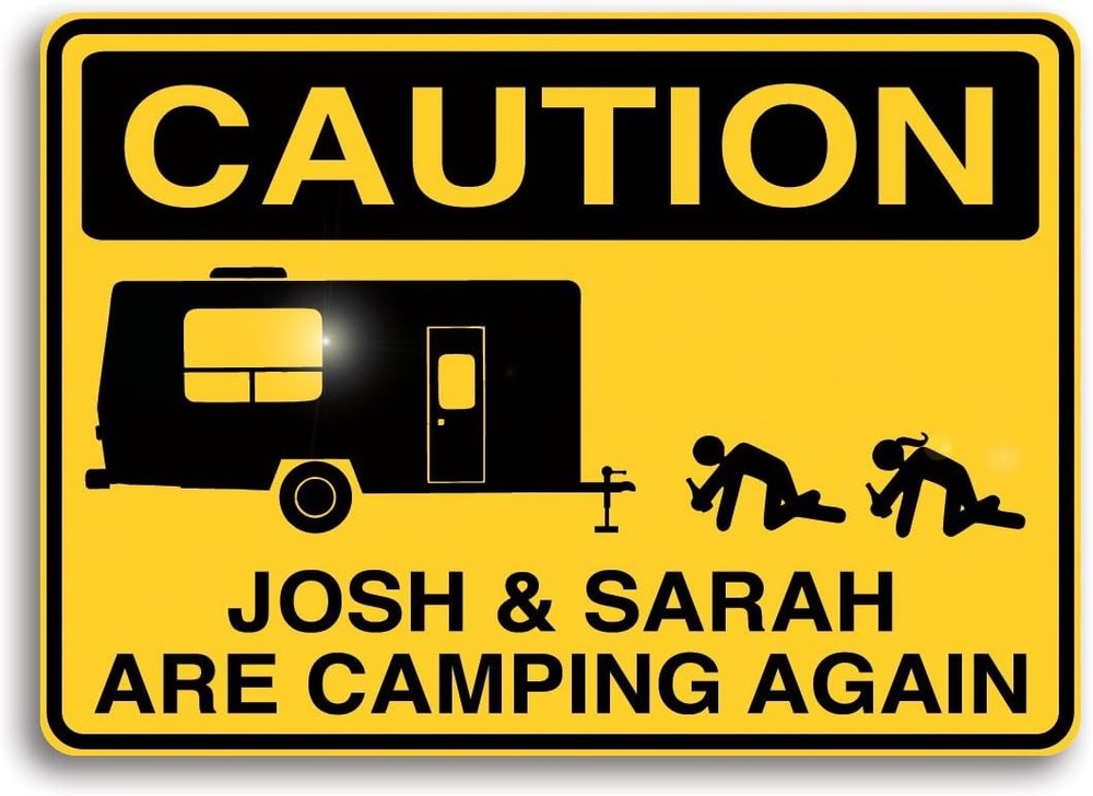 Camping Signs, Camp Sign, Tin Metal Signs Funny RV Decor, Personalize Your Campe