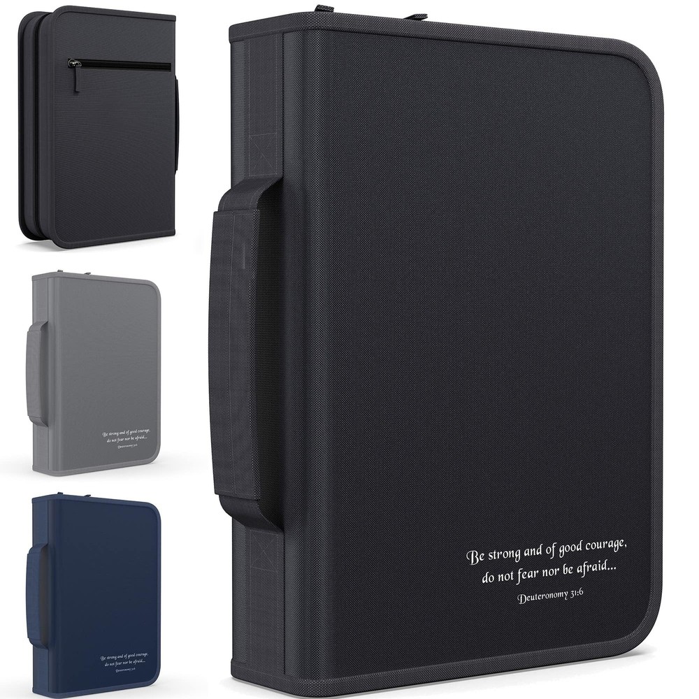 Bible Cover Briefcase for Women and Men – Large Size – Fits Book 7 x 10.1 x 1...