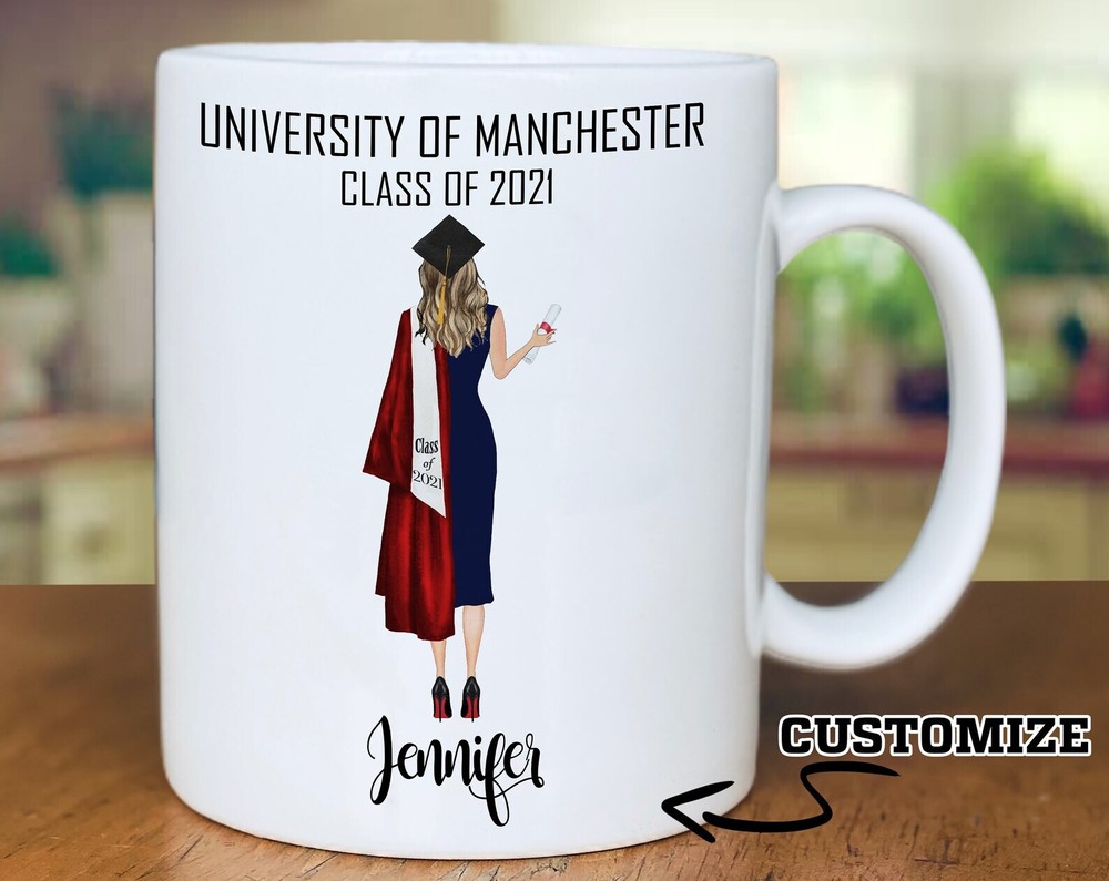 Personalized Graduation Mug Gift Customize Name Degree Bachelors Masters Mba Phd