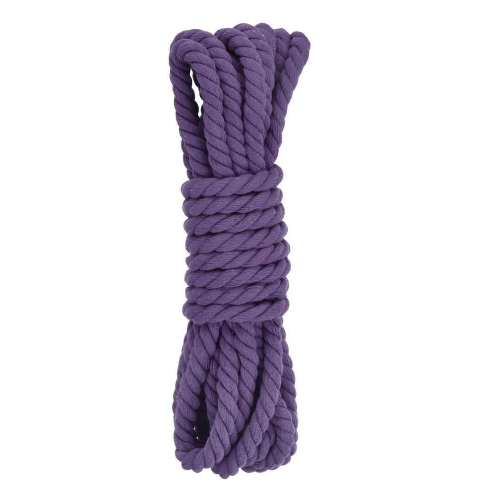 0.5 Inch 25 Feet Macrame Cord, Cotton Cord Rope String - Purple