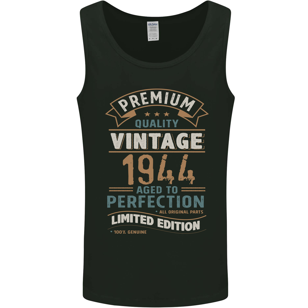 Premium Vintage 81st Birthday 1944 Mens Vest Tank Top