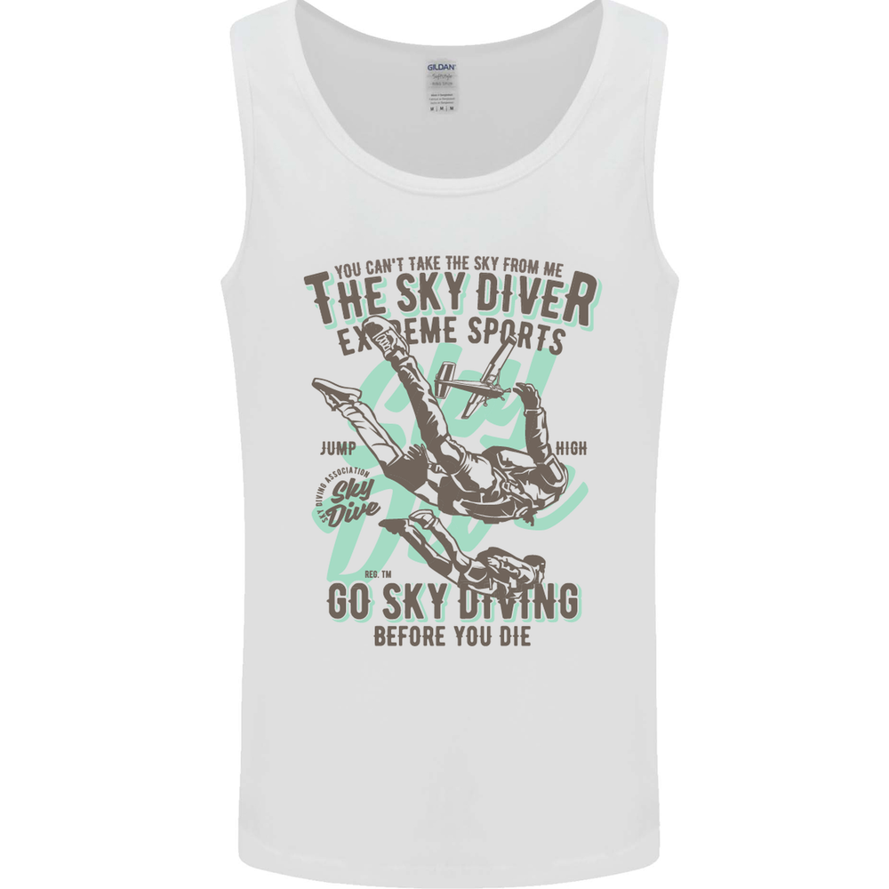 The Skydiver Extreme Sports Skydiving Mens Vest Tank Top
