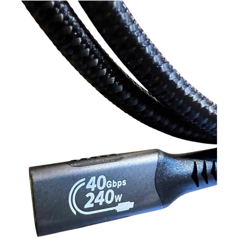 USB4 240W 40Gbps Thunderbolt 4 Type-C Extension Cable Fast Charger 48V