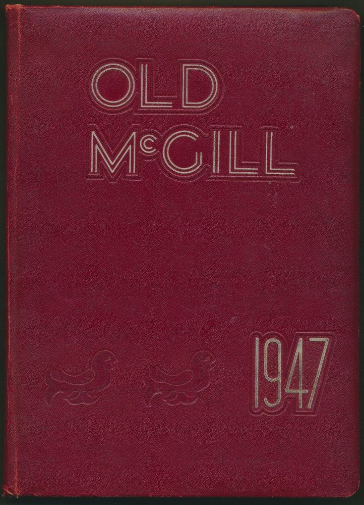 Vintage 1947 Old McGill University Yearbook Leather Bound Excellent Condition