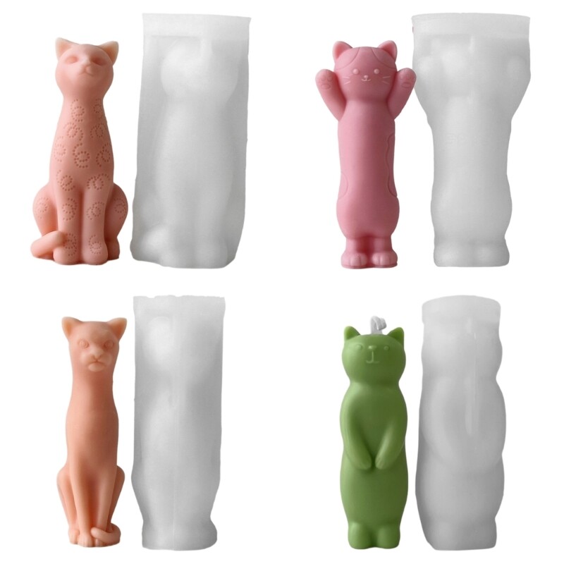 Silicone Molds Cats Designs Handmade Supplies Crafting Moulds