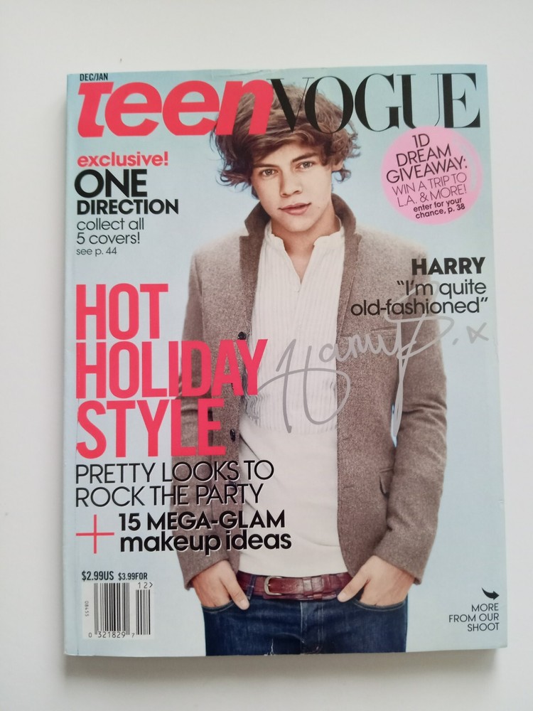 Teen Vogue Magazine 2013 HARRY STYLES One Direction