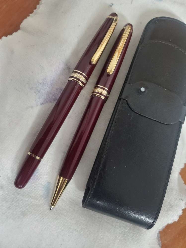 Montblanc Meisterstuck Classic Bp&Rp Burgundy Set