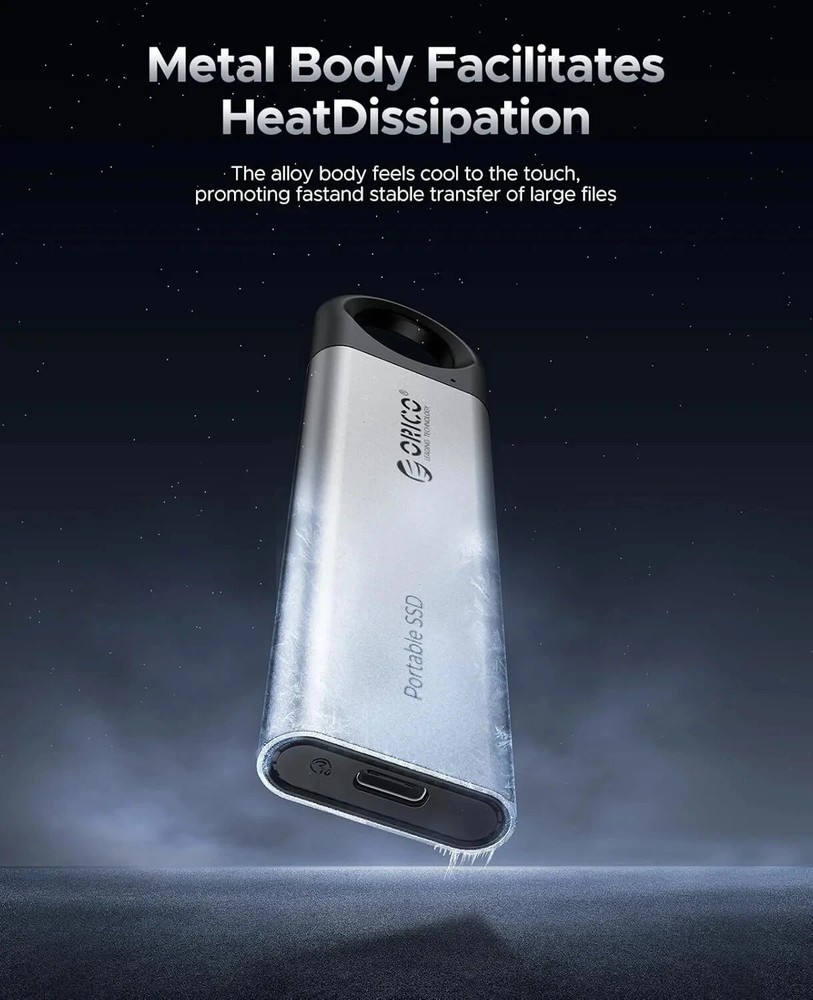 ORICO C10 512GB External SSD 10Gbps Portable Solid State Drive Type-C PSSD