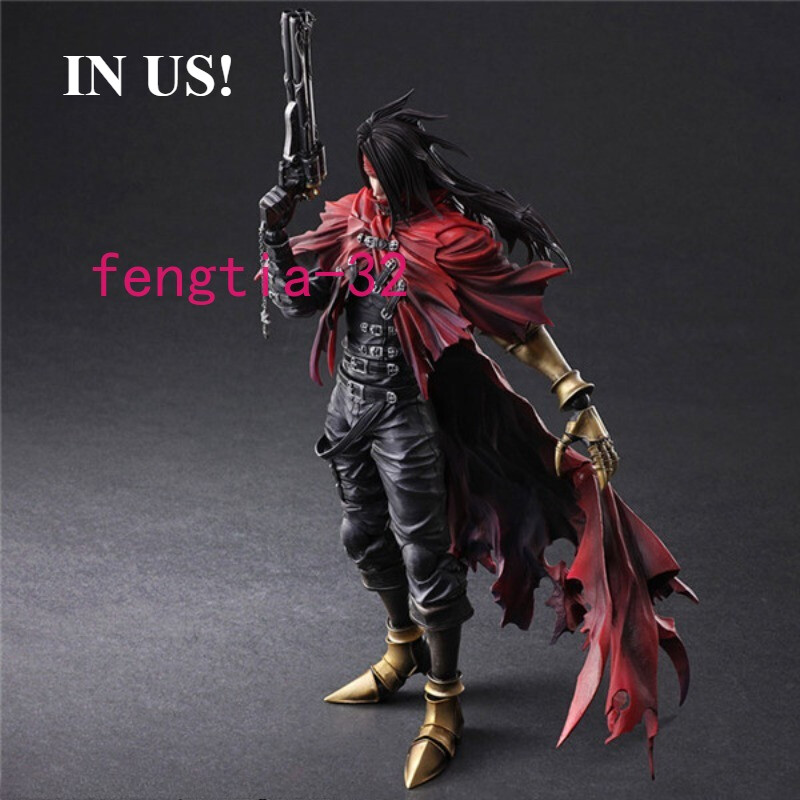 US STOCK! Play Arts Kai Final Fantasy VII Vincent Valentine PVC Action Figure