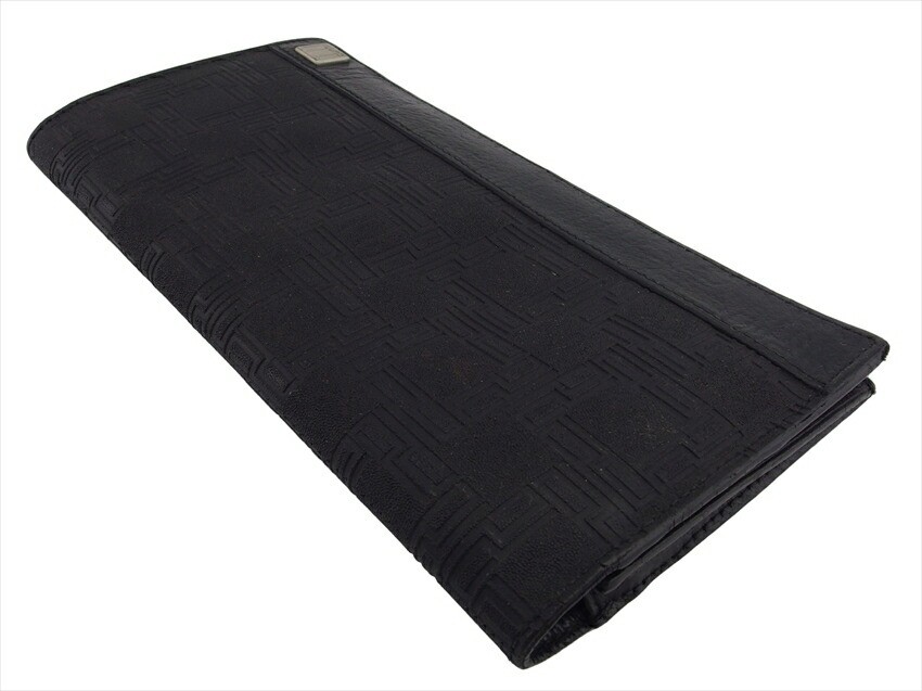 Dunhill Purse Black Silver Women Authentic secondhand