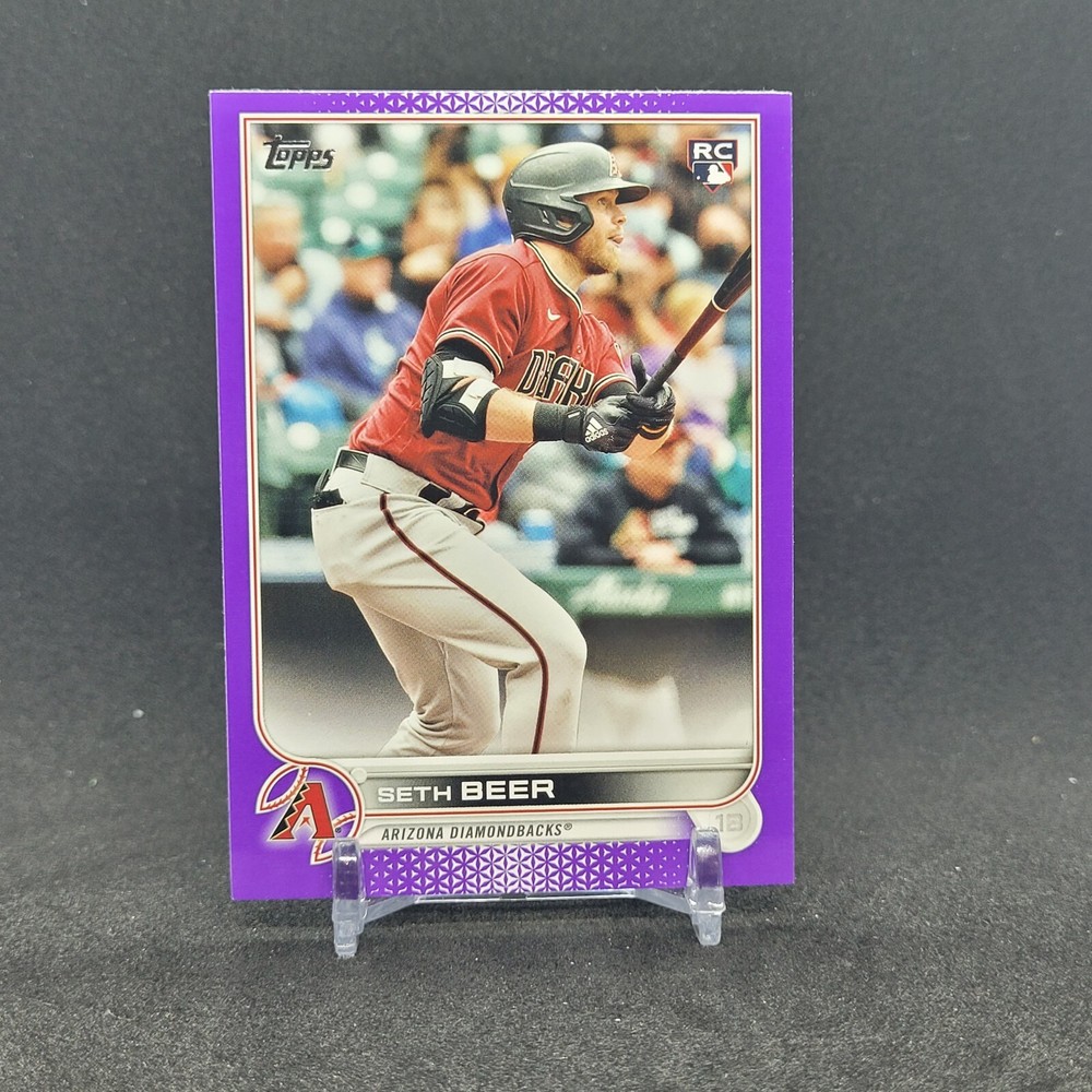 2022 Topps Series 2 Purple Parallel Seth Beer Rc #345 Diamondbacks Meijer