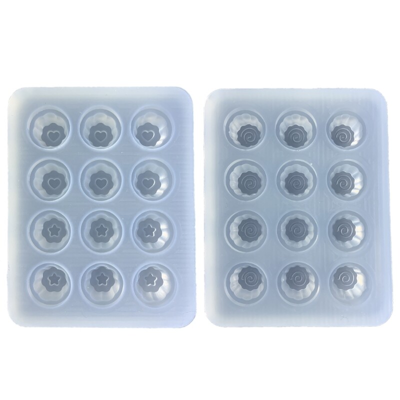 Pudding Resin Mold Hollow Epoxy Shaker Fillings Silicone Mold for Mold