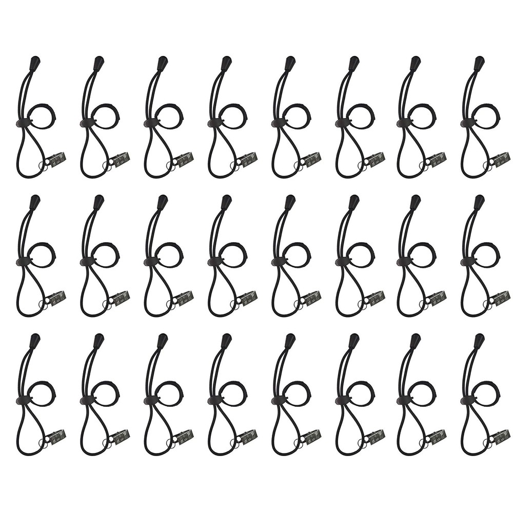 Background Backdrop Clips Clamps Holder for Photo Video Studio,24 Pack,Black