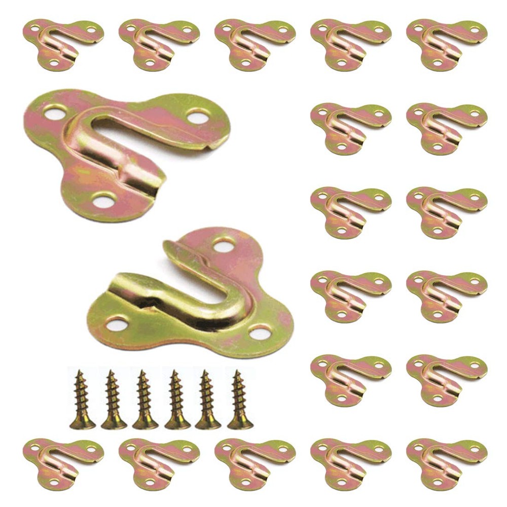 20pcs Yellow Keyhole Hangers Mirror Picture Frame Hangers Mug Key Coat Hangin...