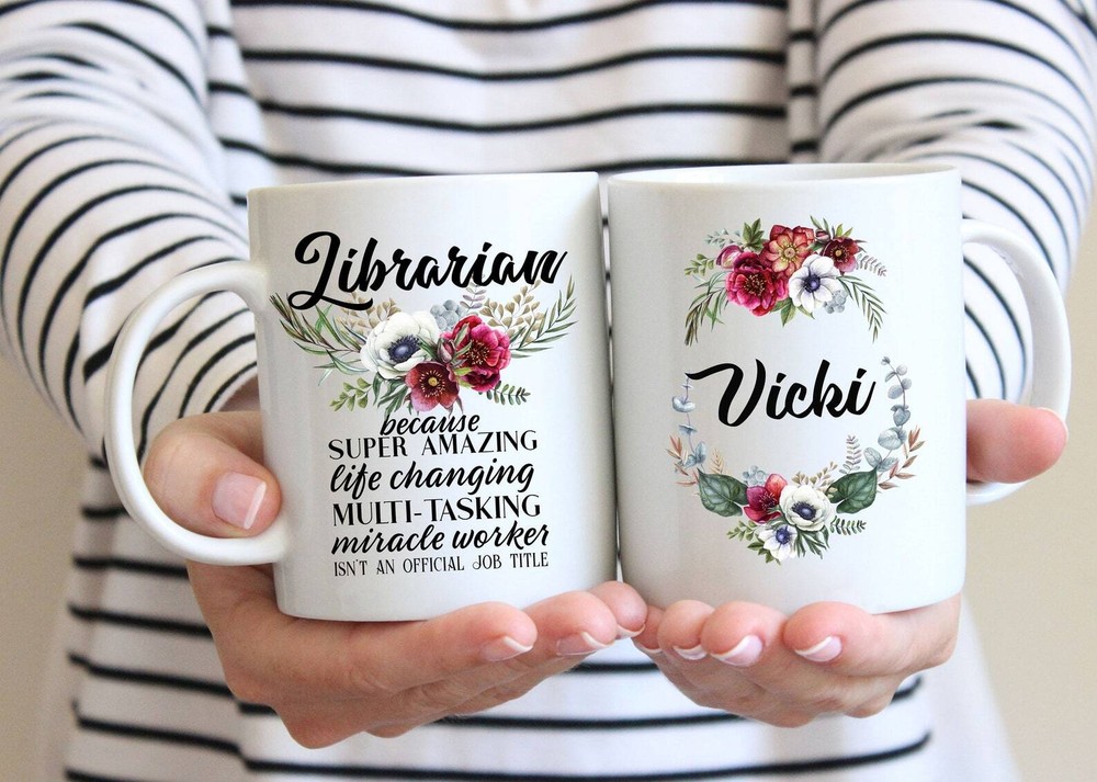 Librarian Gift Mug For Women For Retirement Birthday Appreciation Thank You Gift
