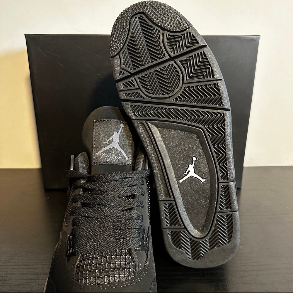 Black Cat Jordan 4s OG Box Included
