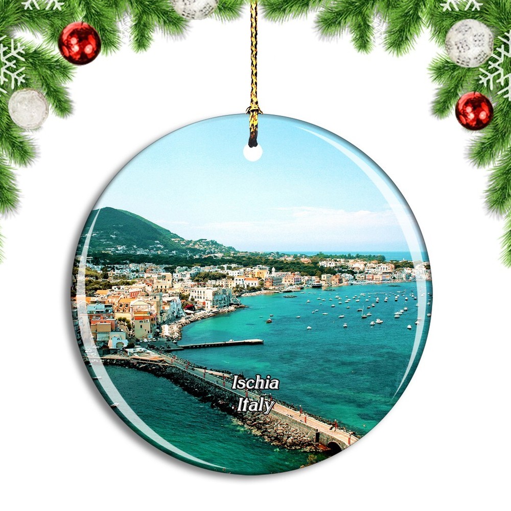Italy Ischia Christmas ornament city travel keepsake souvenir