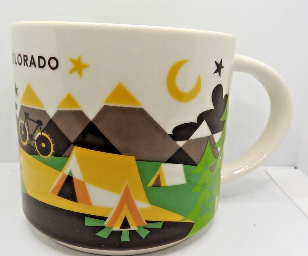 Starbucks Colorado Collectors 14oz YOU ARE HERE Mug 2013 Pre-Owned