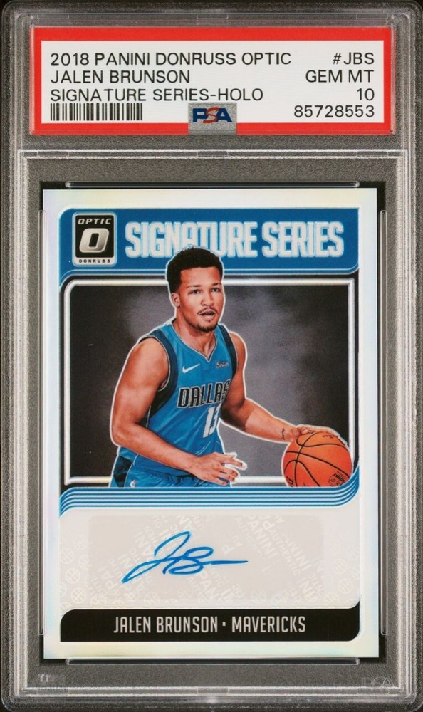 2018 Optic Rated Rookie Jalen Brunson Signature Series Holo Gem Mint 10 Pop 2