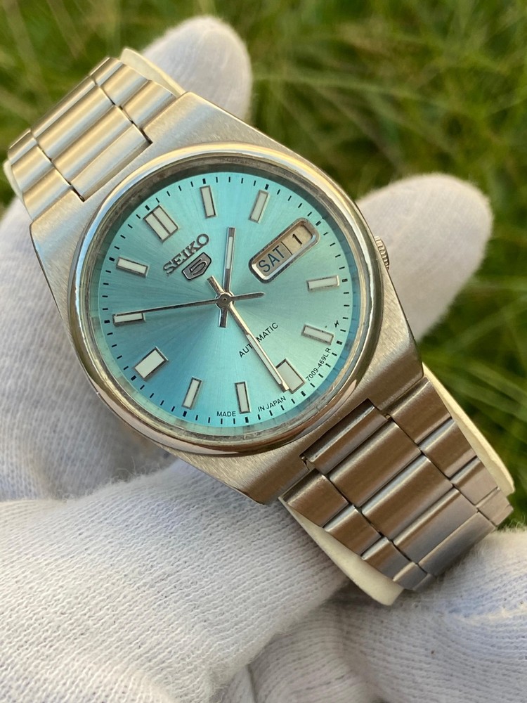 Vintage Seiko 5 Men's Automatic Watch SNXS 7009 Day/Date