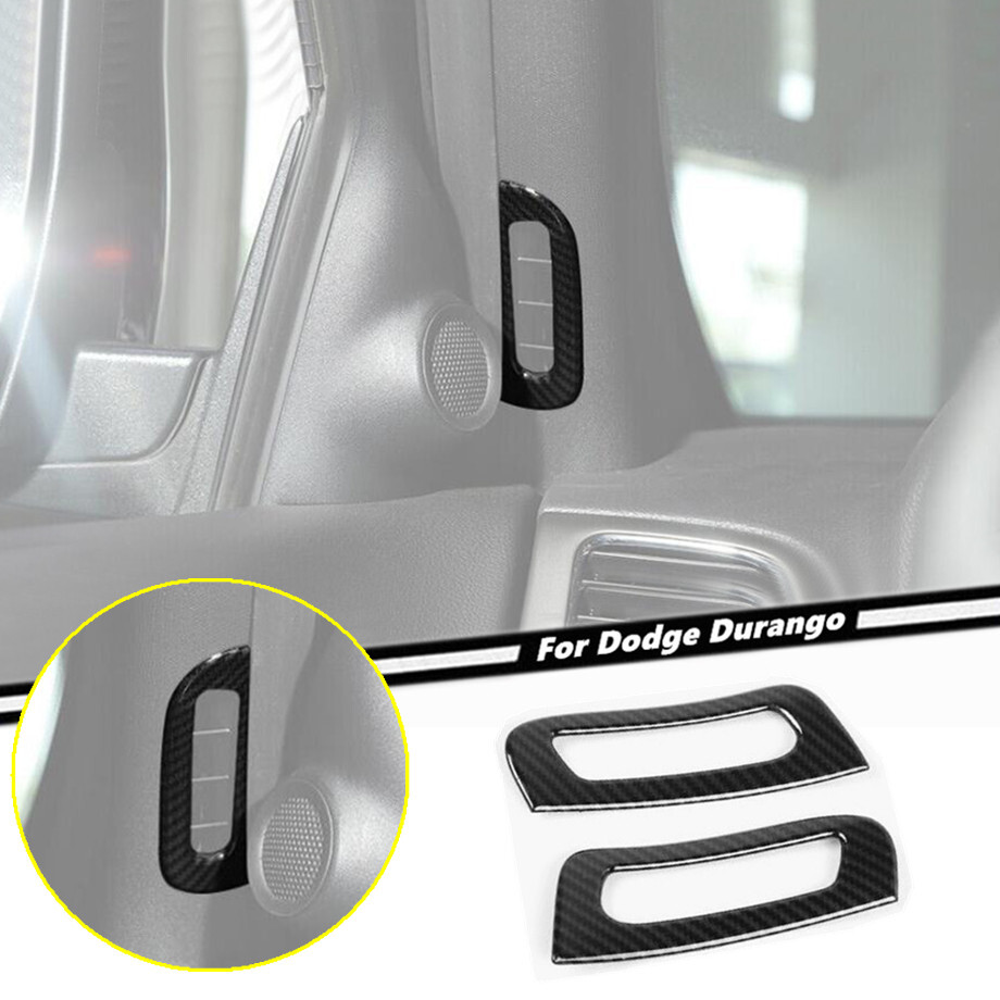 2011-2024 Dodge Durango Carbon Fiber A-Pillar Vent Cover Trim 2PCS