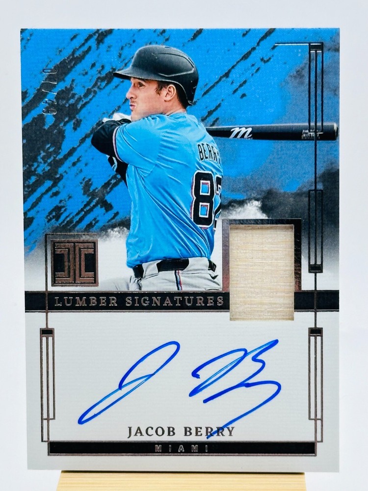 2024 Panini Impeccable Lumber Signatures Jacob Berry #ILS-JB /49