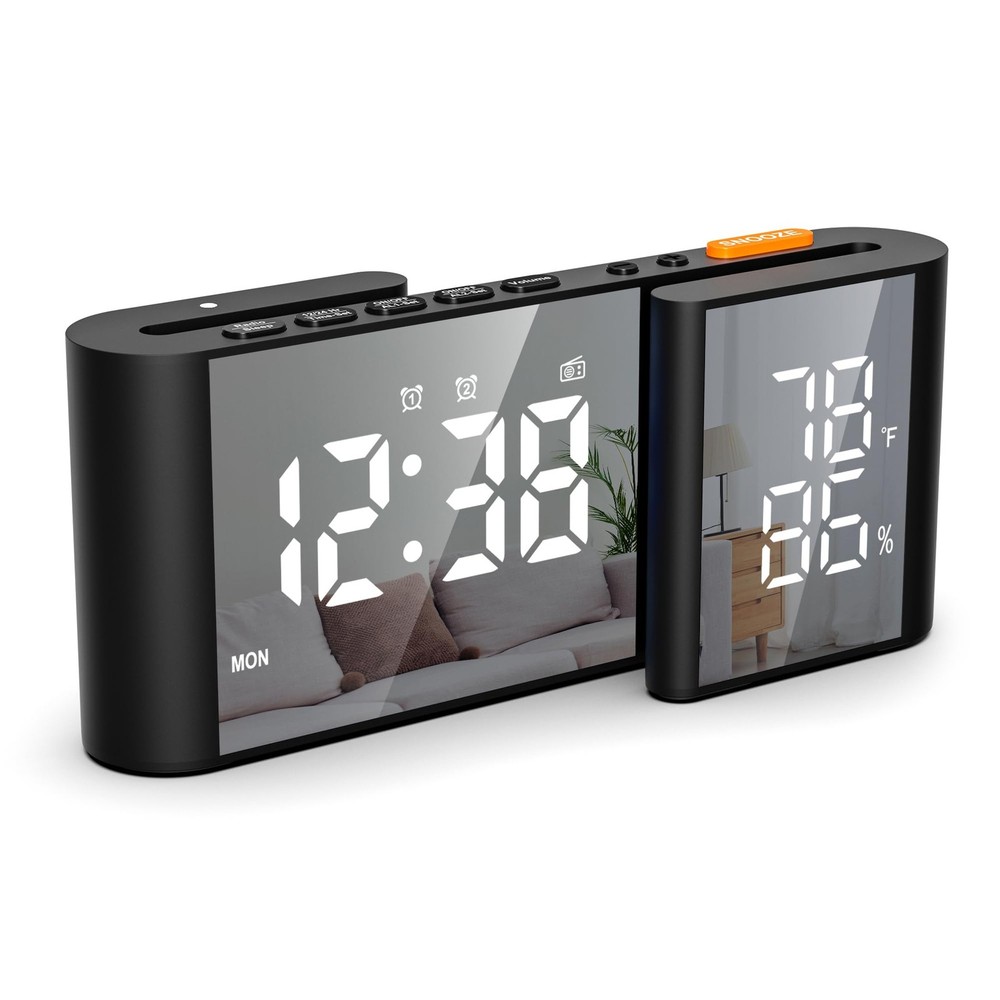 Alarm Clock for Heavy Sleepers Adults, Digital Alarm Clock Radio for Bedroom,...