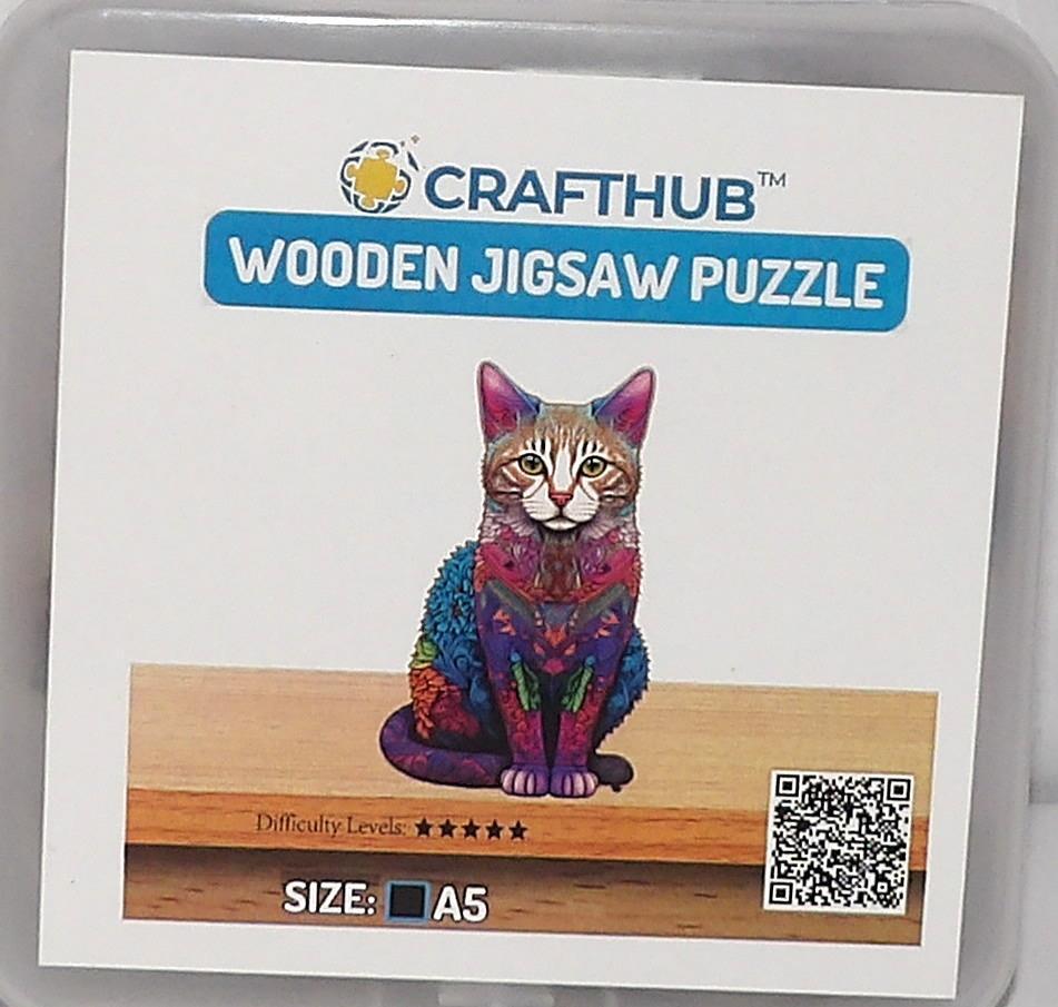 Crafthub Wooden Jigsaw Puzzle CAT A5 Small 5.3