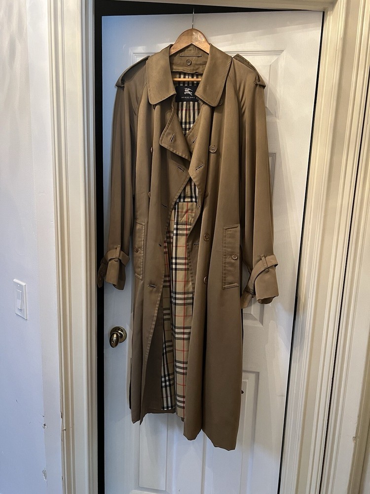 Burberry Men’s Beige Trench Coat Size 44 Regular