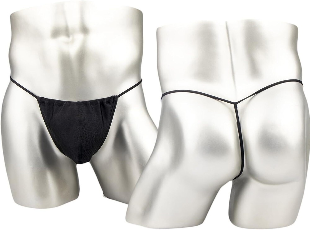 Men's Thong Underwear G String Adjustable Bulge Pouch Comfort Fit Sexy T-Back