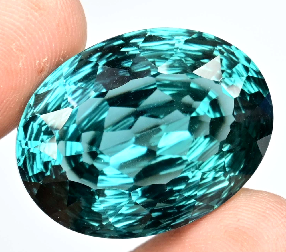 Natural Greenish Neon Blue Paraiba Copper Tourmaline 47.90 Ct Certified Gemstone