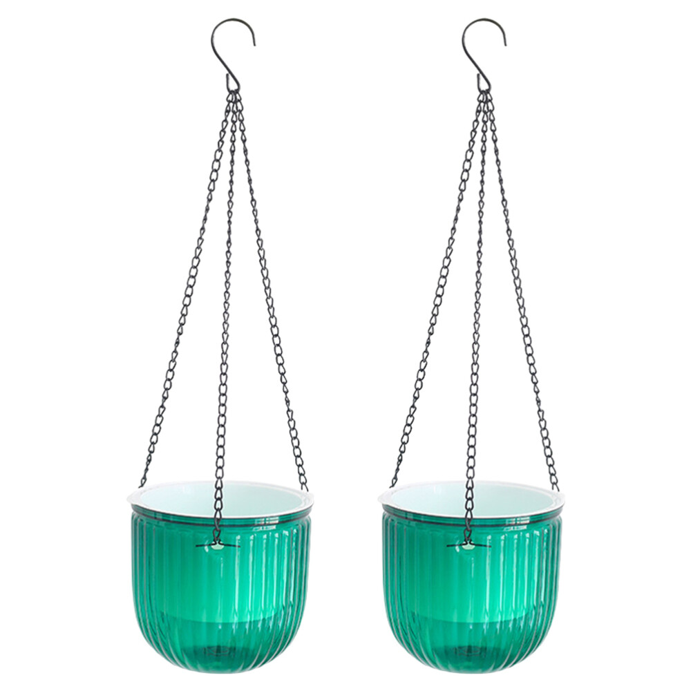 2pcs Hanging Planter Indoor Hanging Flower Pot Outdoor Hanging Plant Pot Basket
