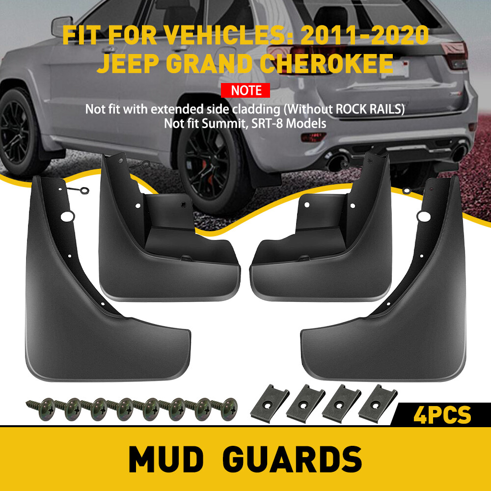 4 PCS Mud Flaps Splash Guards for 2011-2020 Jeep Grand Cherokee Front & Rear