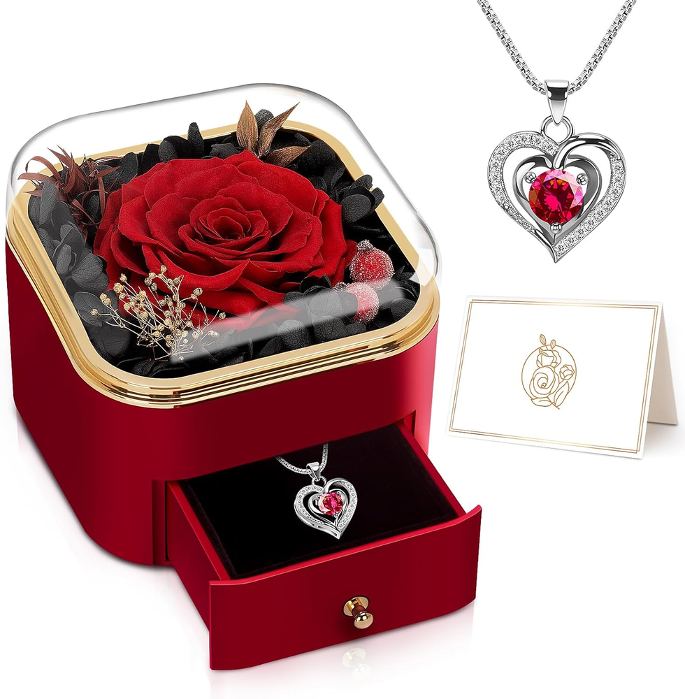 Mothers Day Flower Gifts for Women, Preserved Rose Gifts for Mom from Daughter w-image