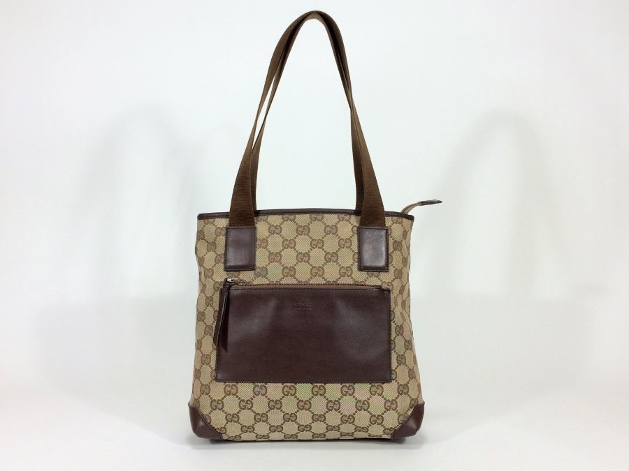 GUCCI GG Canvas and Leather Tote Bag 678904