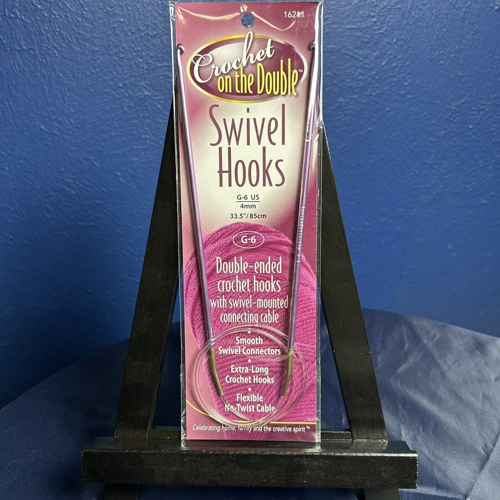 Double-Ended Crochet Swivel Hooks 10-Pack by Annie’s Attic-image