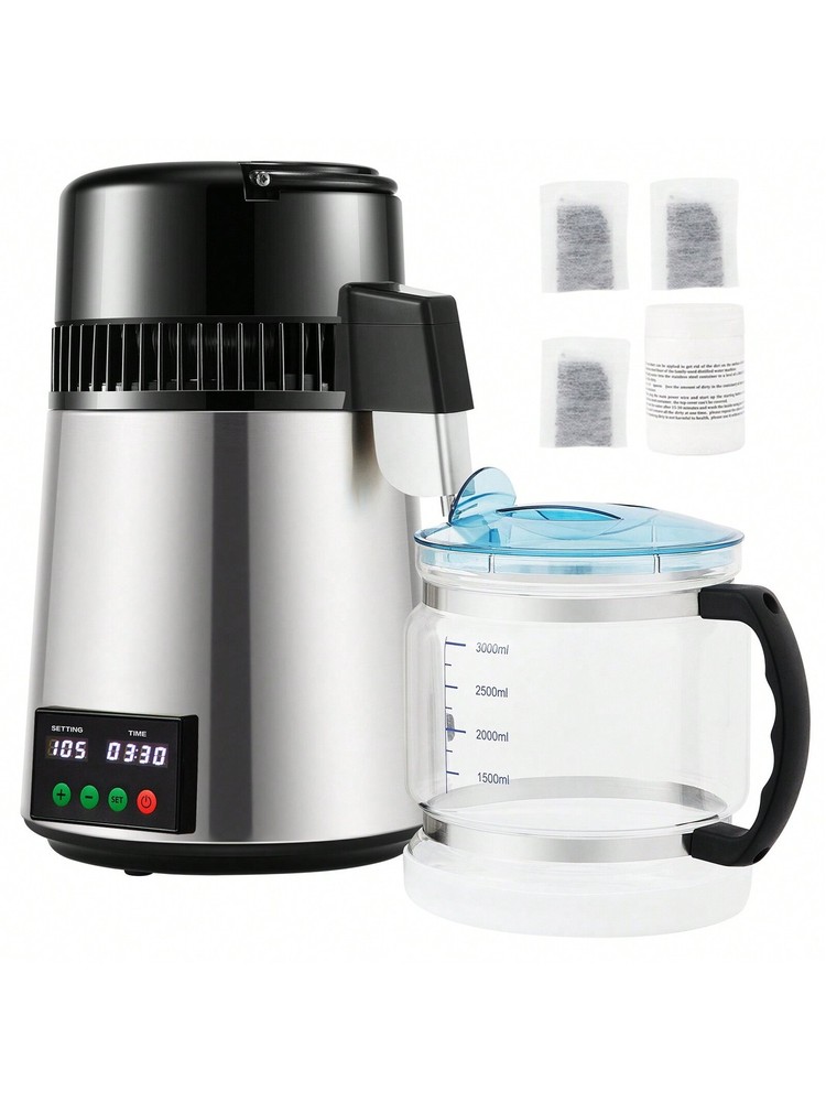 1.1 Gal 750W Water Distiller Machine 0.3 Gal/H Output