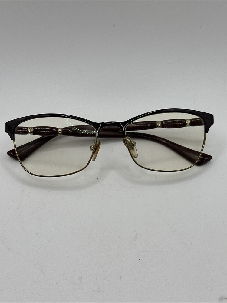 VOGUE  BURGUNDY GOLD AUTHENTIC DESIGNER FRAMES EYEGLASSES