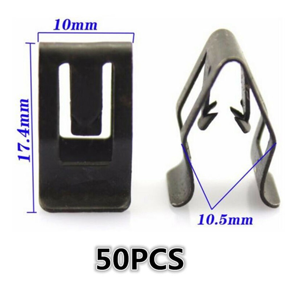 17mm Trim Clips Interior Accessories Car Fasteners Fitting Length Metal