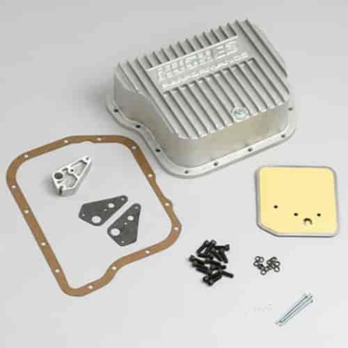 Hughes Performance HP1580 Aluminum Transmission Pan Mopar A518/A618 4-5/8 Pan De