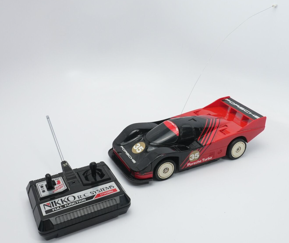 Vintage 80s RC Porsche 962 956 917 Turbo Nikko 35 No Power Repair Parts