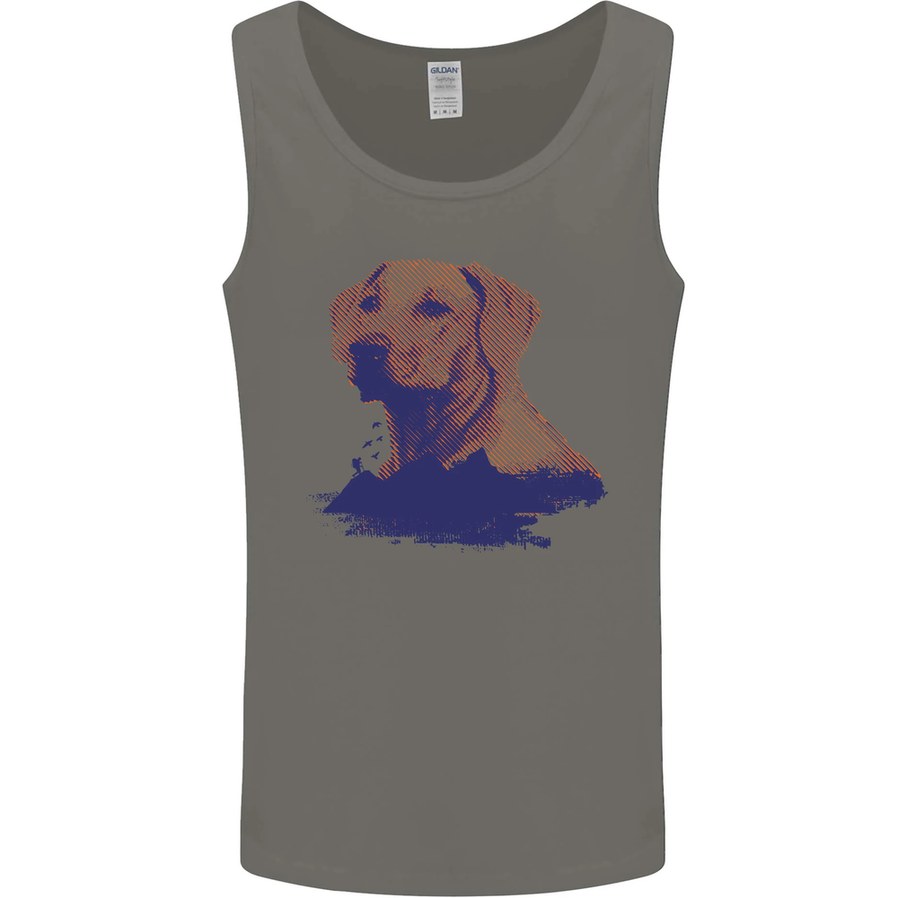 Golden Retriever Mountains Mens Vest Tank Top