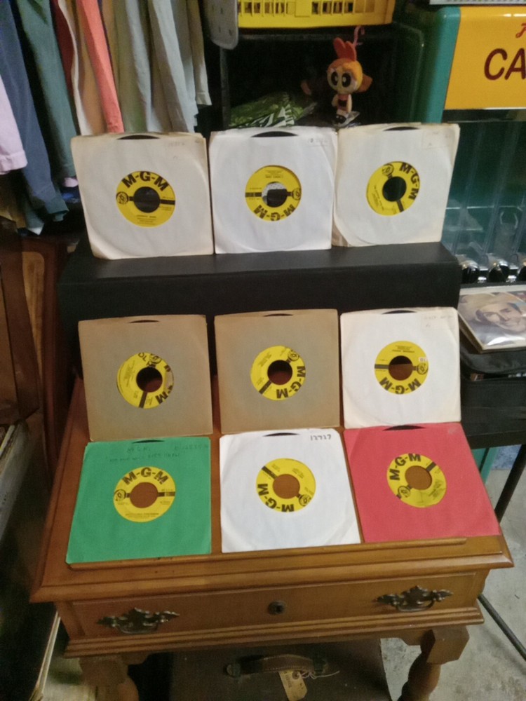 Hank Williams 1950s MGM 45 Rpm Record lot of 9 Just Waitin Ramblin Man Etc
