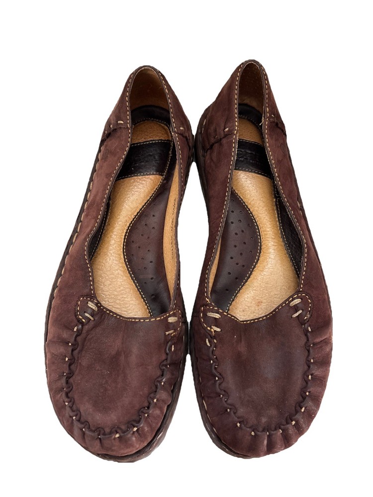 Born Leather Loafers, Comfort, Brown Suede, Women’s Size 9,